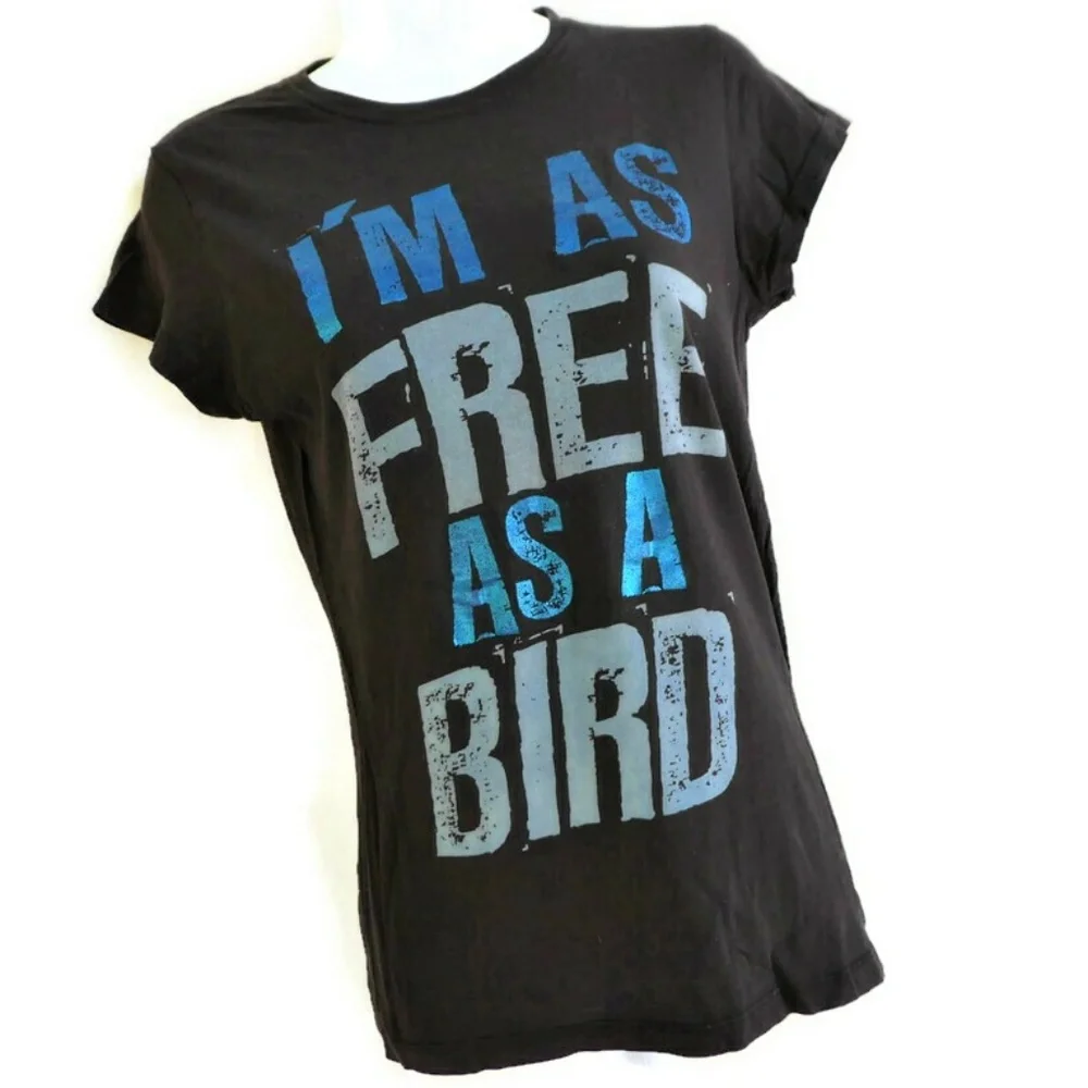 Vintage Lynyrd Skynyrd Free Bird Band Tee Black Winterland Classic Rock
